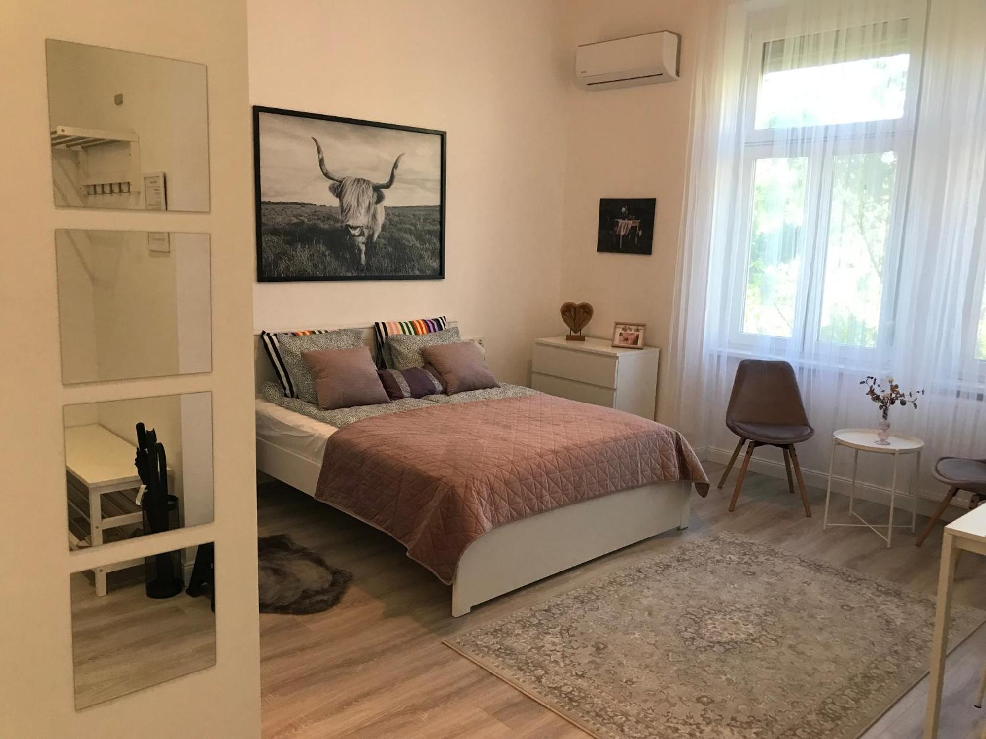 A Lovley Newly Decorated Fully Equipped Walking Distance To The Park Where Will Find The World Famous Szechenyi Thermal Bath Spa, Museums , And The Capital Circus , Ac, Smart Tv, High Speed Internet Budapešť