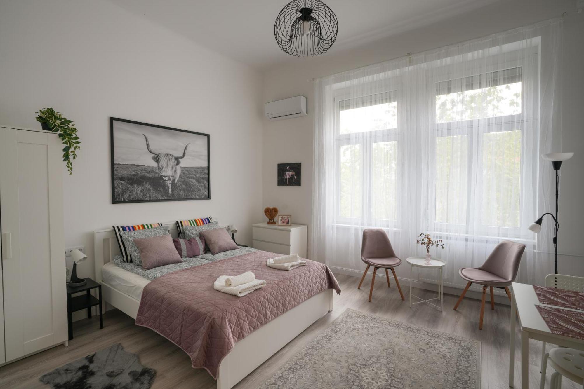 A Lovley Newly Decorated Fully Equipped Walking Distance To The Park Where Will Find The World Famous Szechenyi Thermal Bath Spa, Museums , And The Capital Circus , Ac, Smart Tv, High Speed Internet Apartmán Budapešť