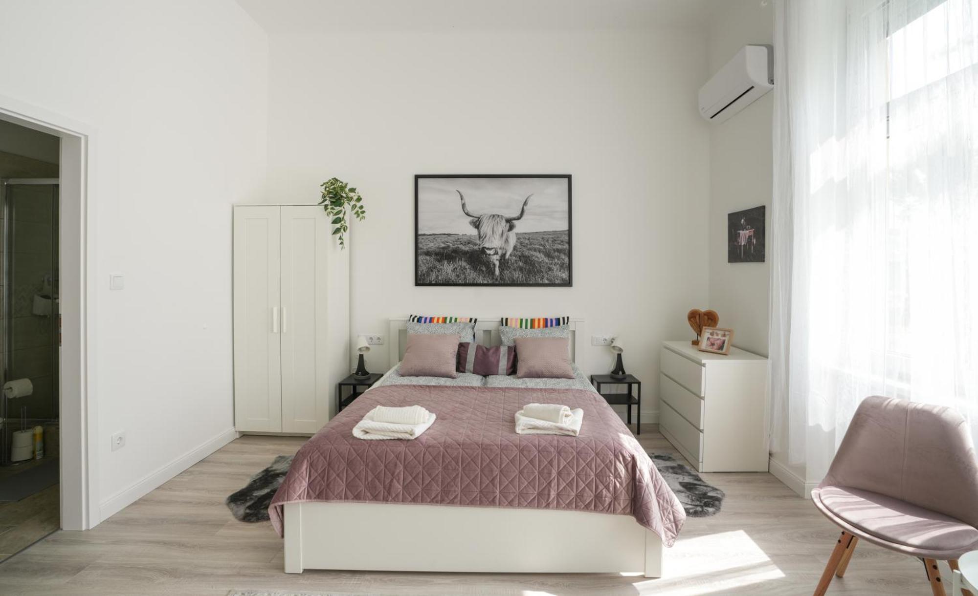 Apartmán A Lovley Newly Decorated Fully Equipped Walking Distance To The Park Where Will Find The World Famous Szechenyi Thermal Bath Spa, Museums , And The Capital Circus , Ac, Smart Tv, High Speed Internet Budapešť